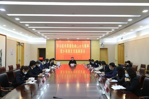北京高院召开党小组组长学习宣传贯彻党的二十..