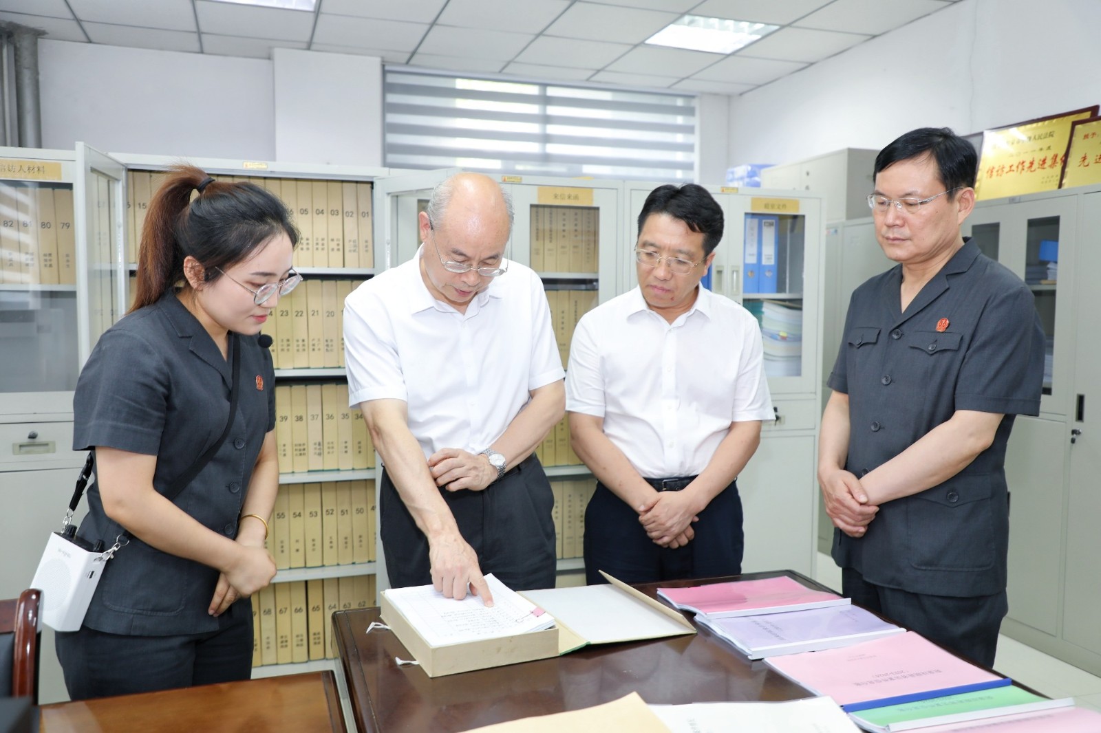 最高人民法院第四巡回法庭在阳泉中院调研